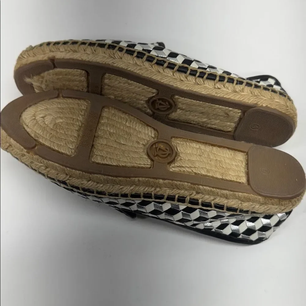 Vince Camuto Charie Espadrille Flat Black Silver